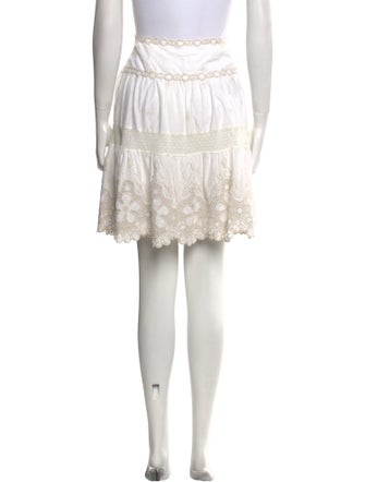 Blumarine Embroidered Accent Mini Skirt
