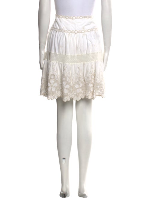 Blumarine Embroidered Accent Mini Skirt