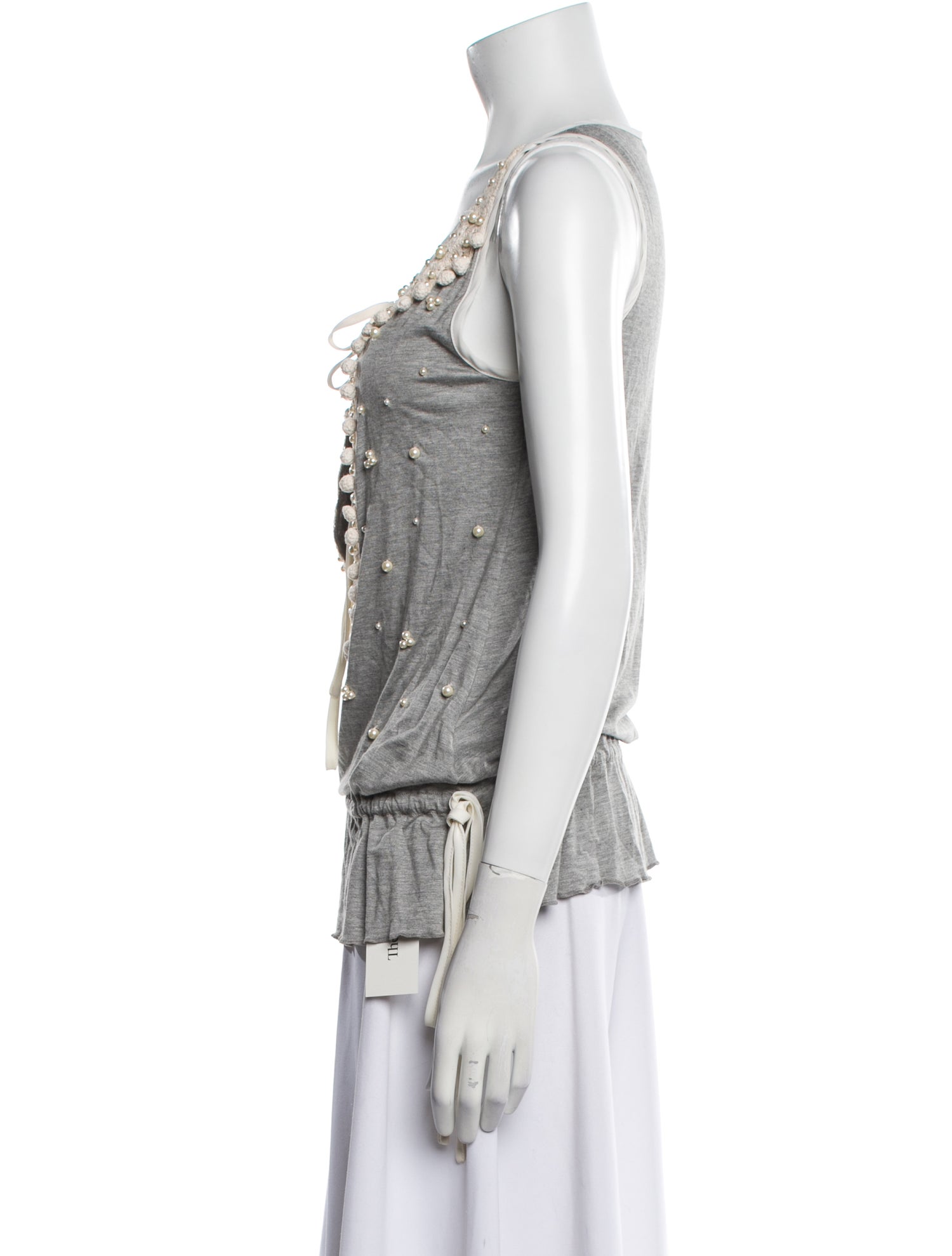 Blumarine V-Neck Sleeveless Top