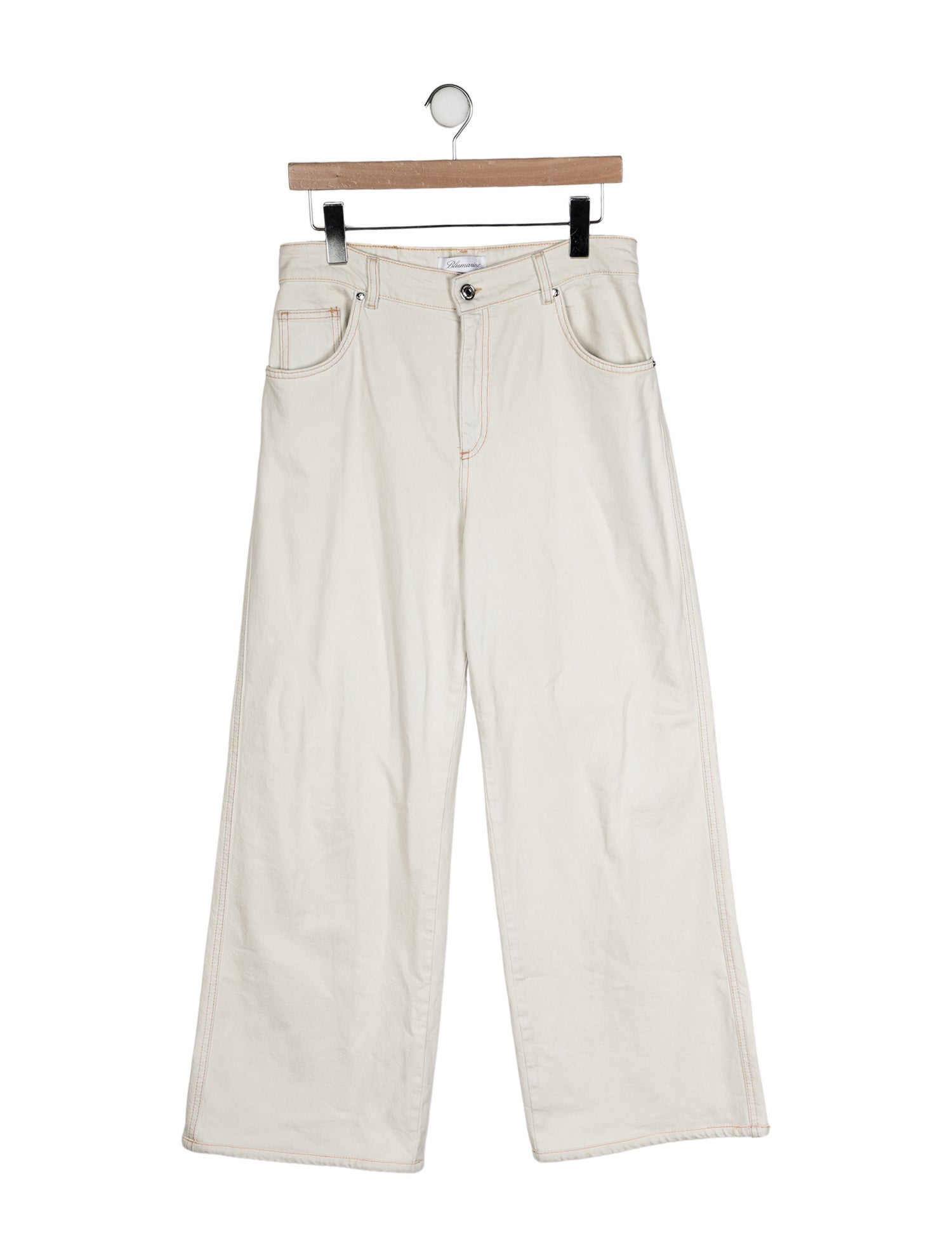 Blumarine High-Rise Wide Leg Jeans