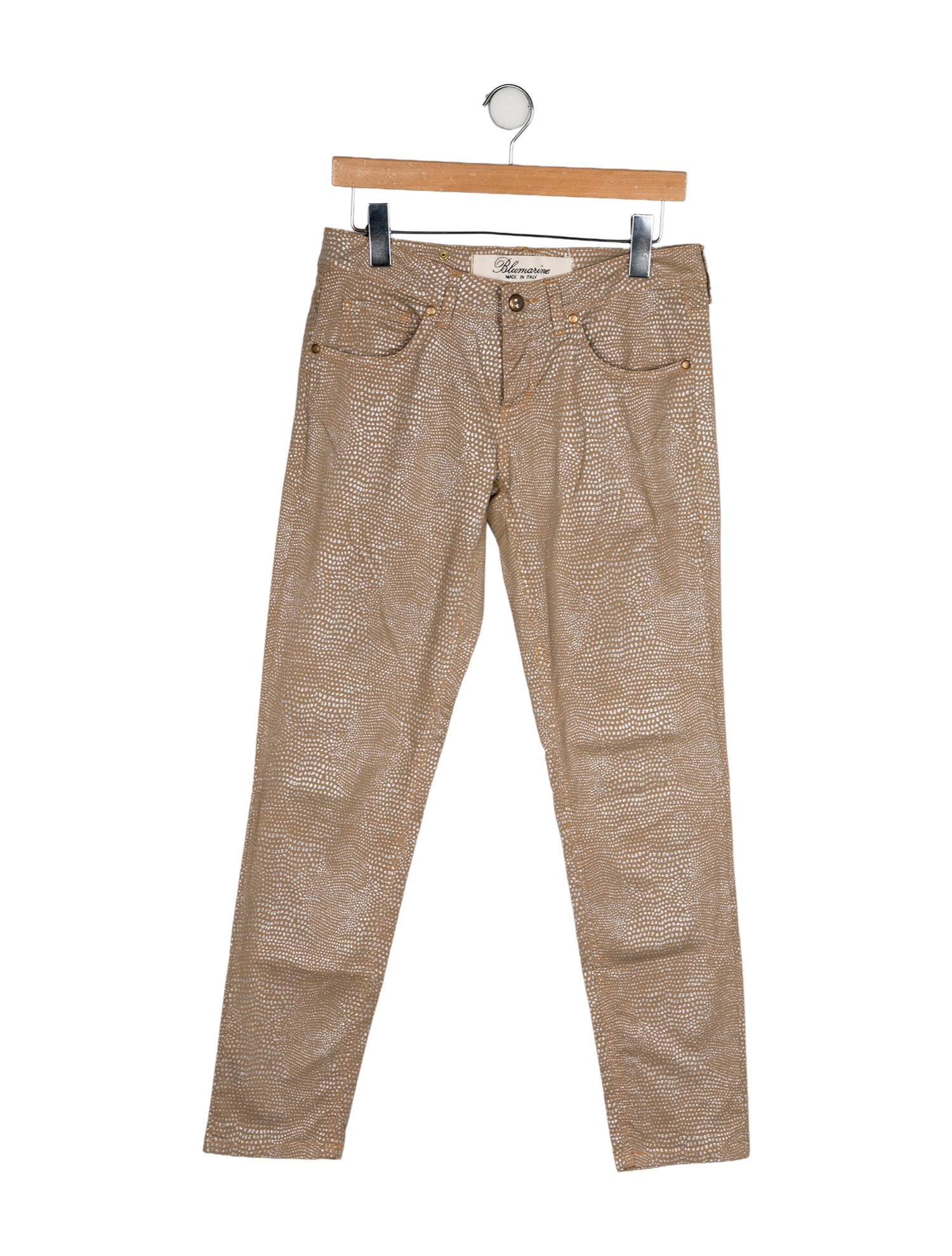 Blumarine Low-Rise Straight Leg Jeans