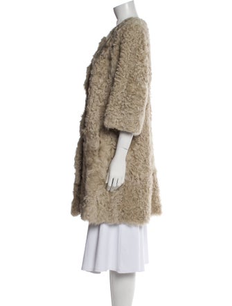 Blugirl Blumarine Late 2000's - Early 2010's Shearling Faux Fur Coat