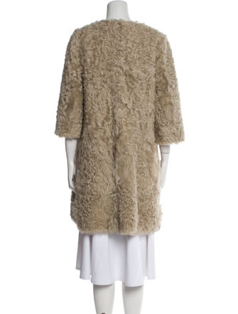 Blugirl Blumarine Late 2000's - Early 2010's Shearling Faux Fur Coat