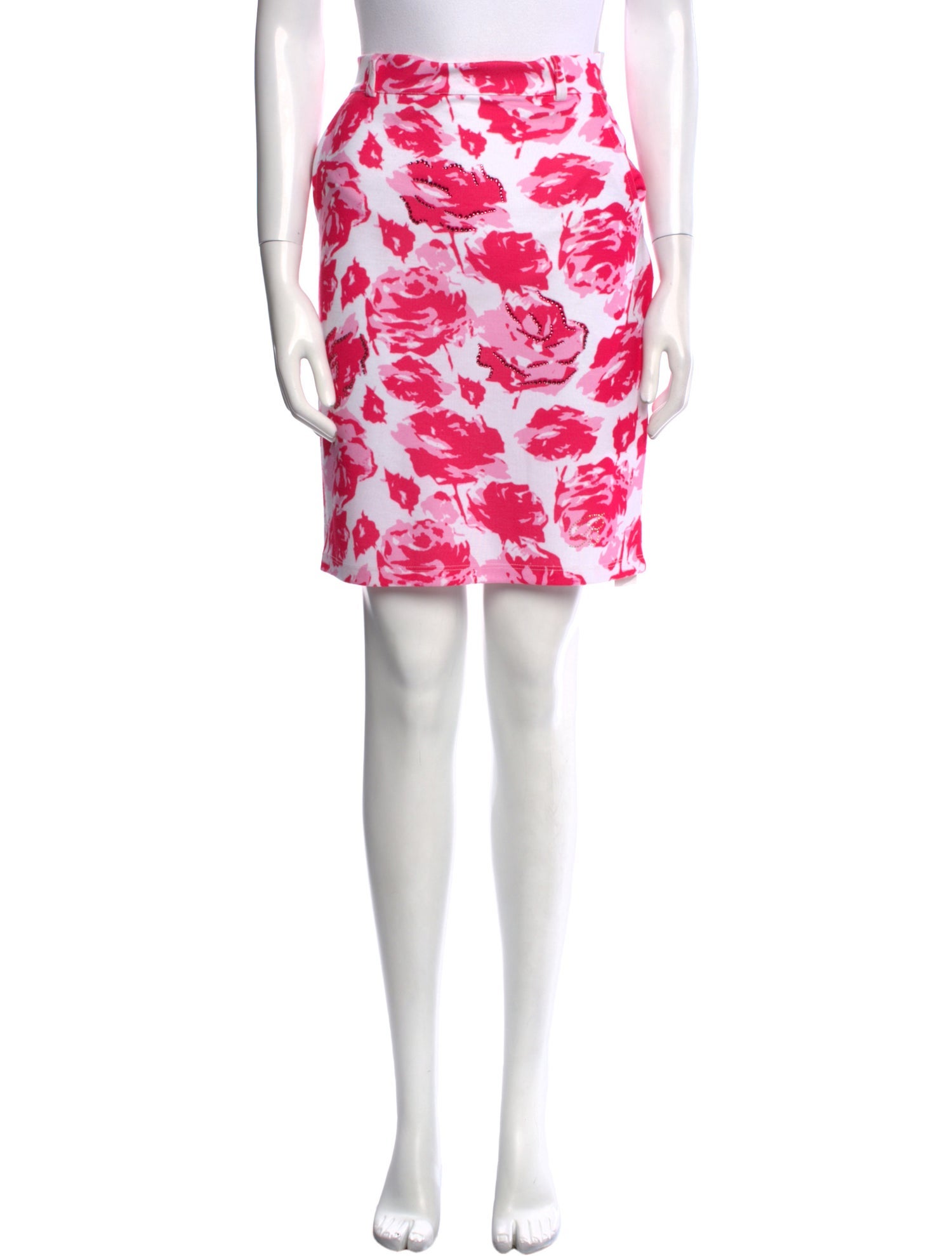 Blumarine Floral Print Knee-Length Skirt