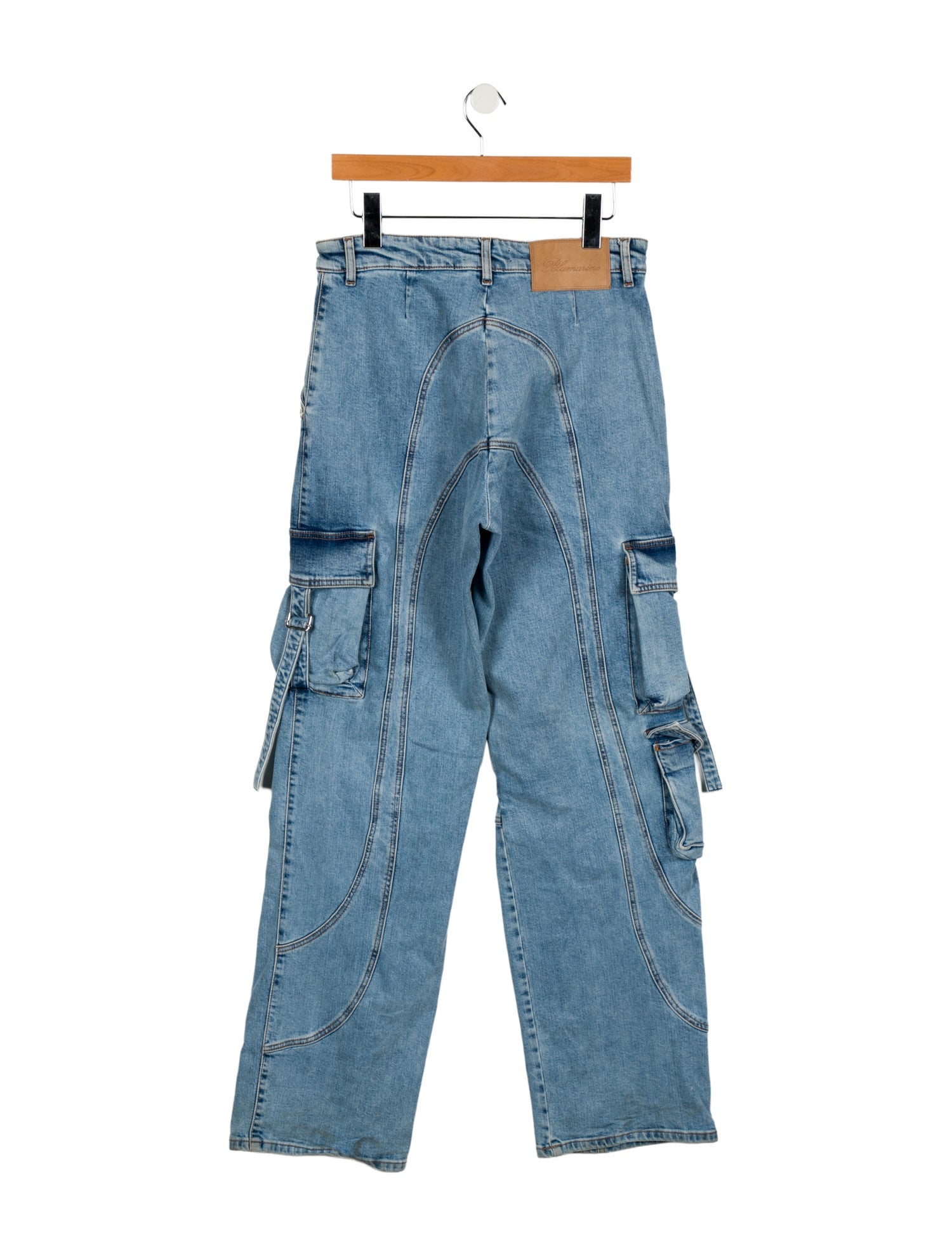 Blumarine High-Rise Wide Leg Jeans