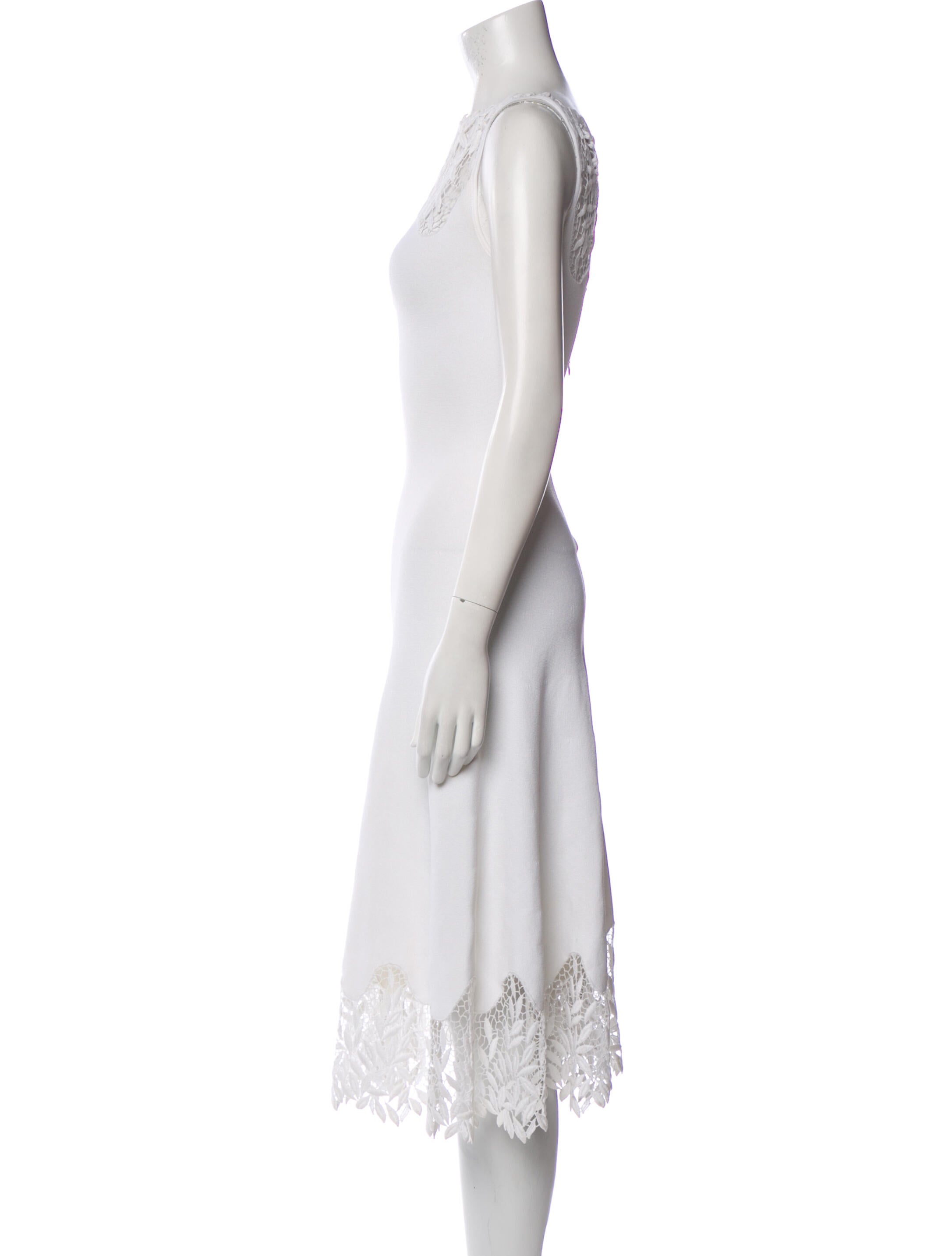 Blumarine Bateau Neckline Midi Length Dress