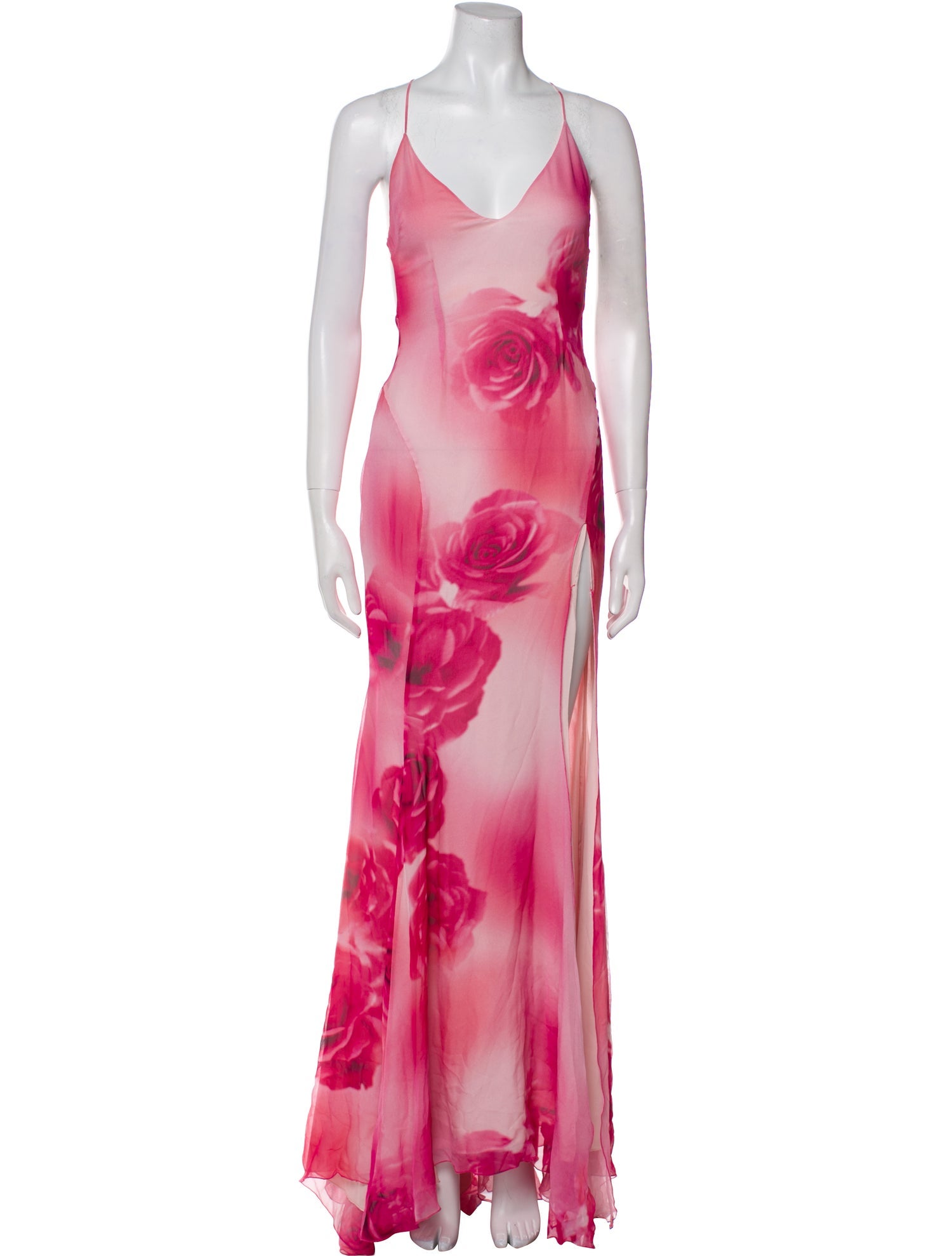 Blumarine Silk Long Dress