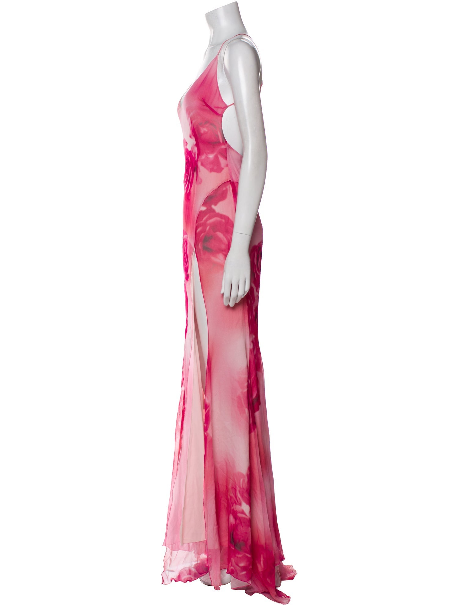 Blumarine Silk Long Dress