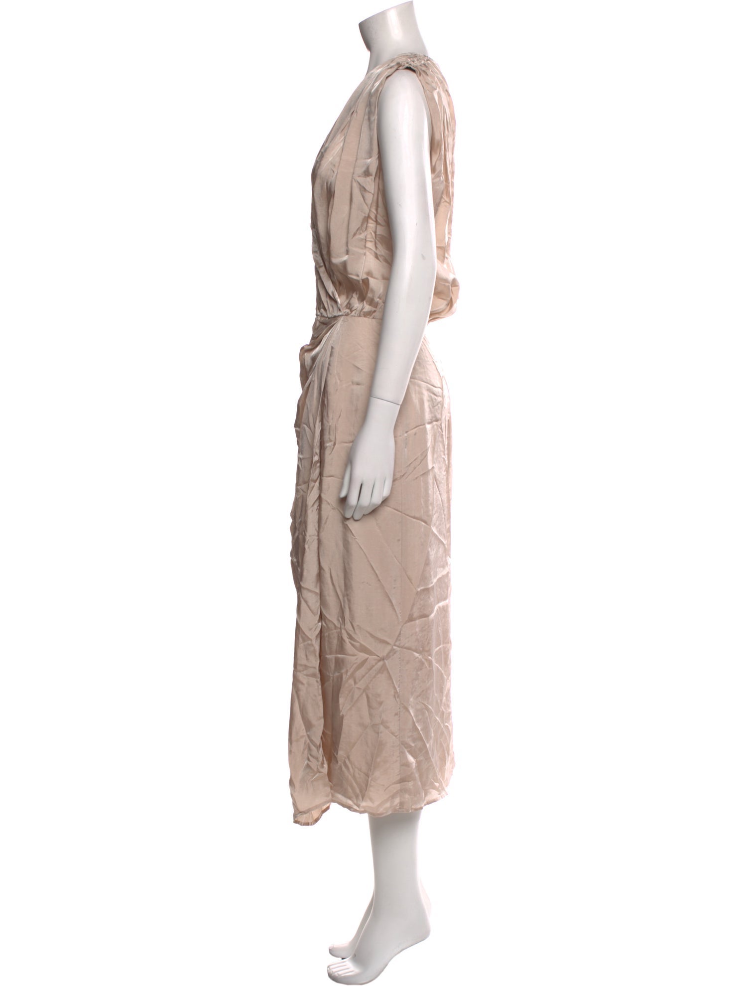 Blumarine V-Neck Long Dress