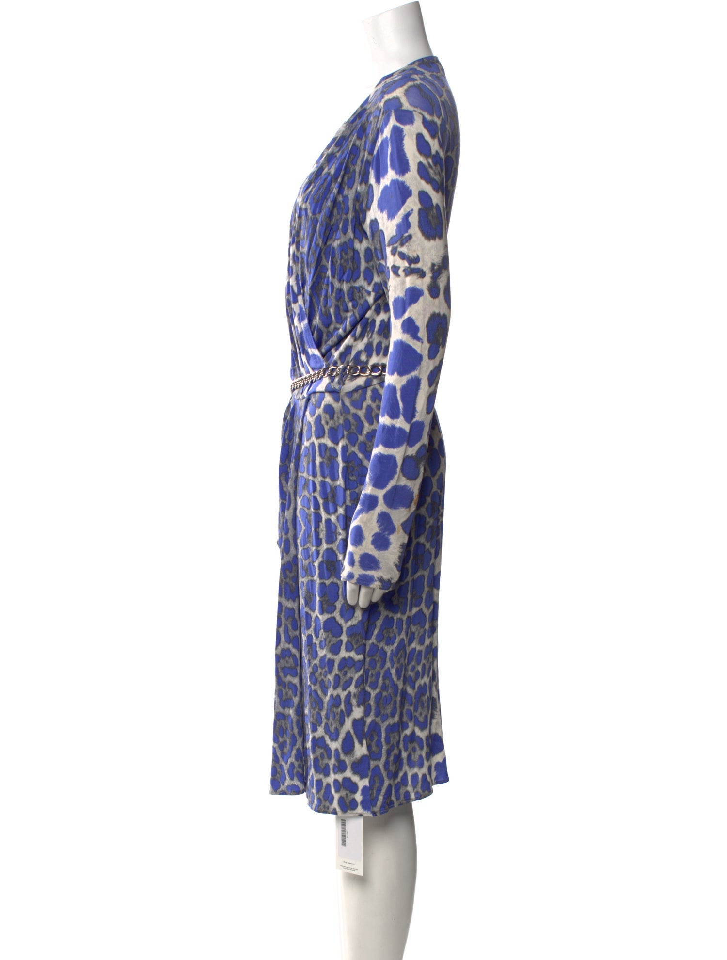 Blumarine Animal Print Knee-Length Dress