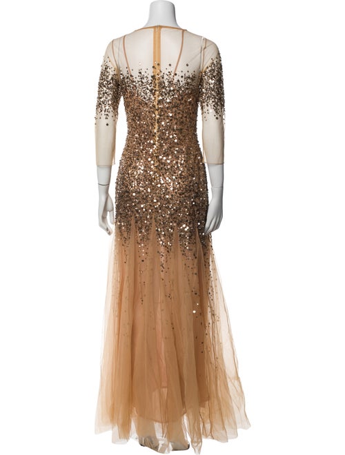 Blumarine Scoop Neck Long Dress