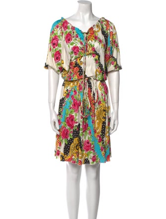 Blumarine Printed Knee-Length Dress