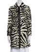 Blumarine Wool Animal Print Coat