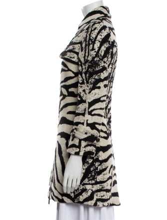 Blumarine Wool Animal Print Coat
