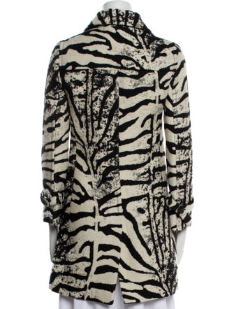 Blumarine Wool Animal Print Coat