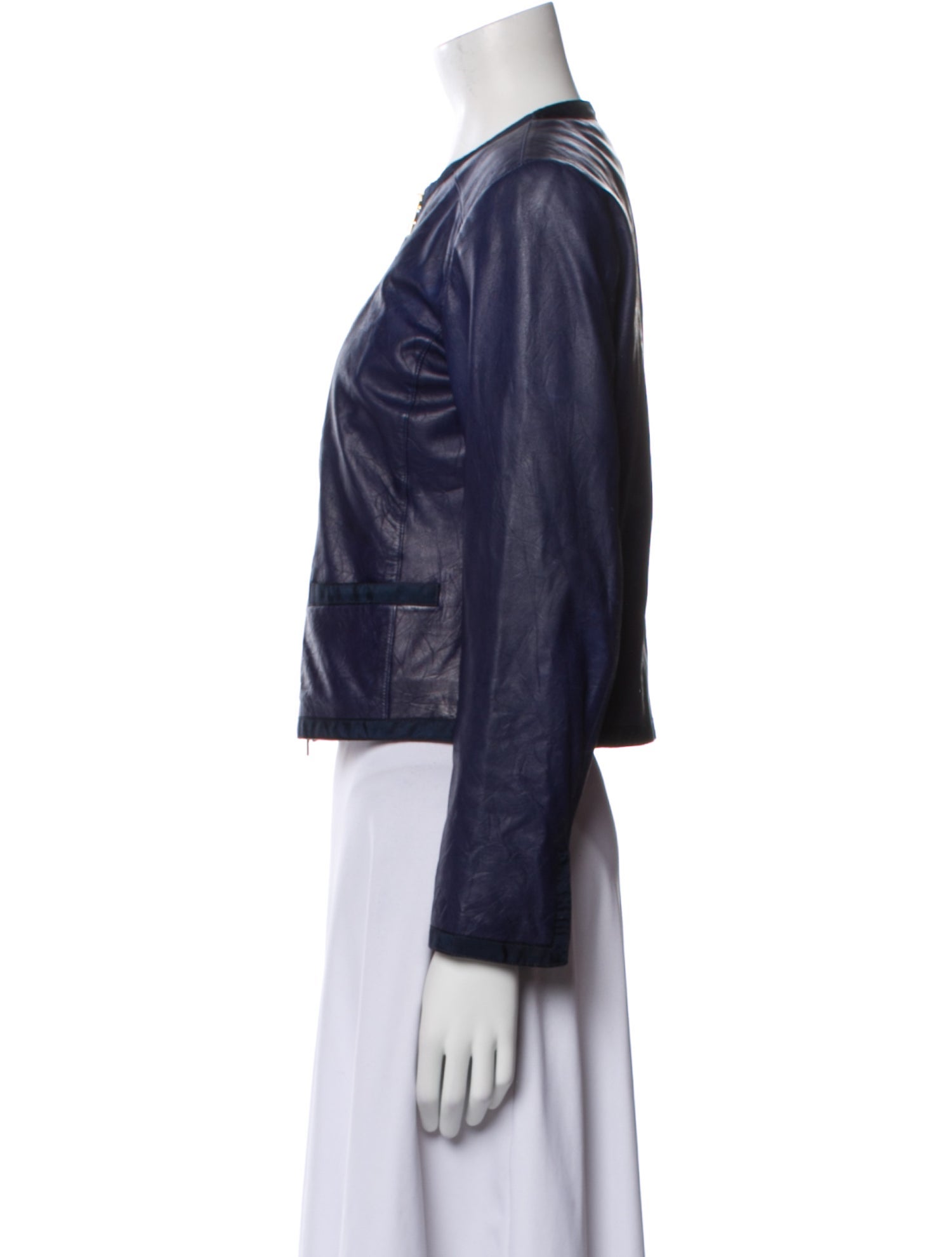 Blumarine Lamb Leather Evening Jacket