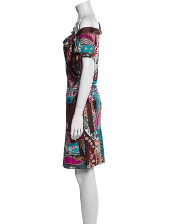 Blumarine Silk Printed Skirt Set