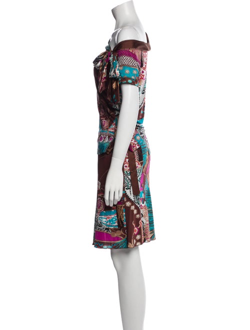 Blumarine Silk Printed Skirt Set