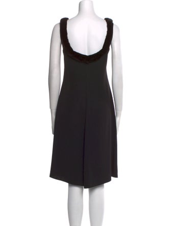 Blumarine Square Neckline Knee-Length Dress