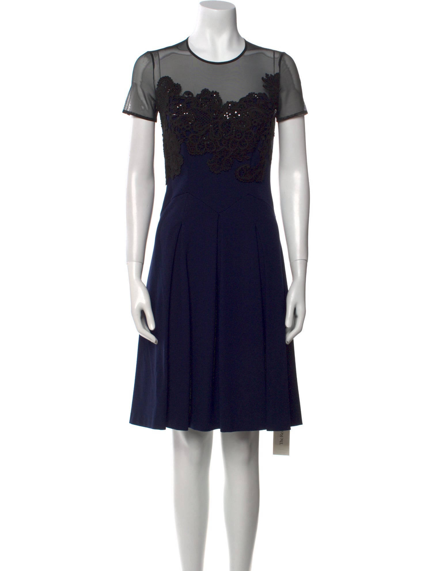 Blumarine Crew Neck Knee-Length Dress