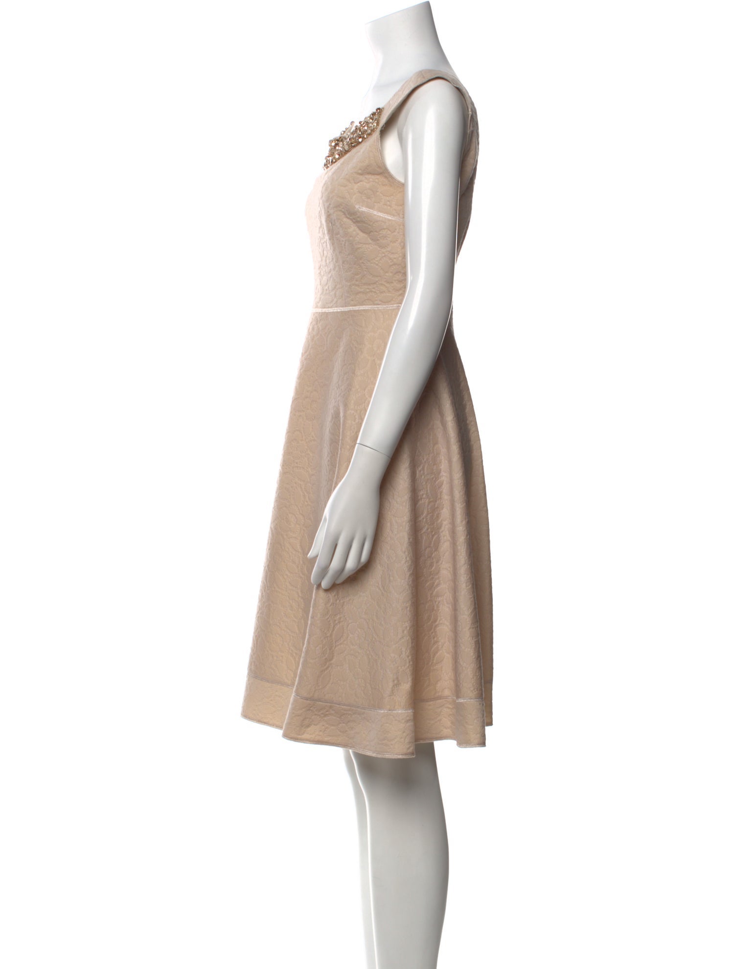 Blumarine Bateau Neckline Mini Dress