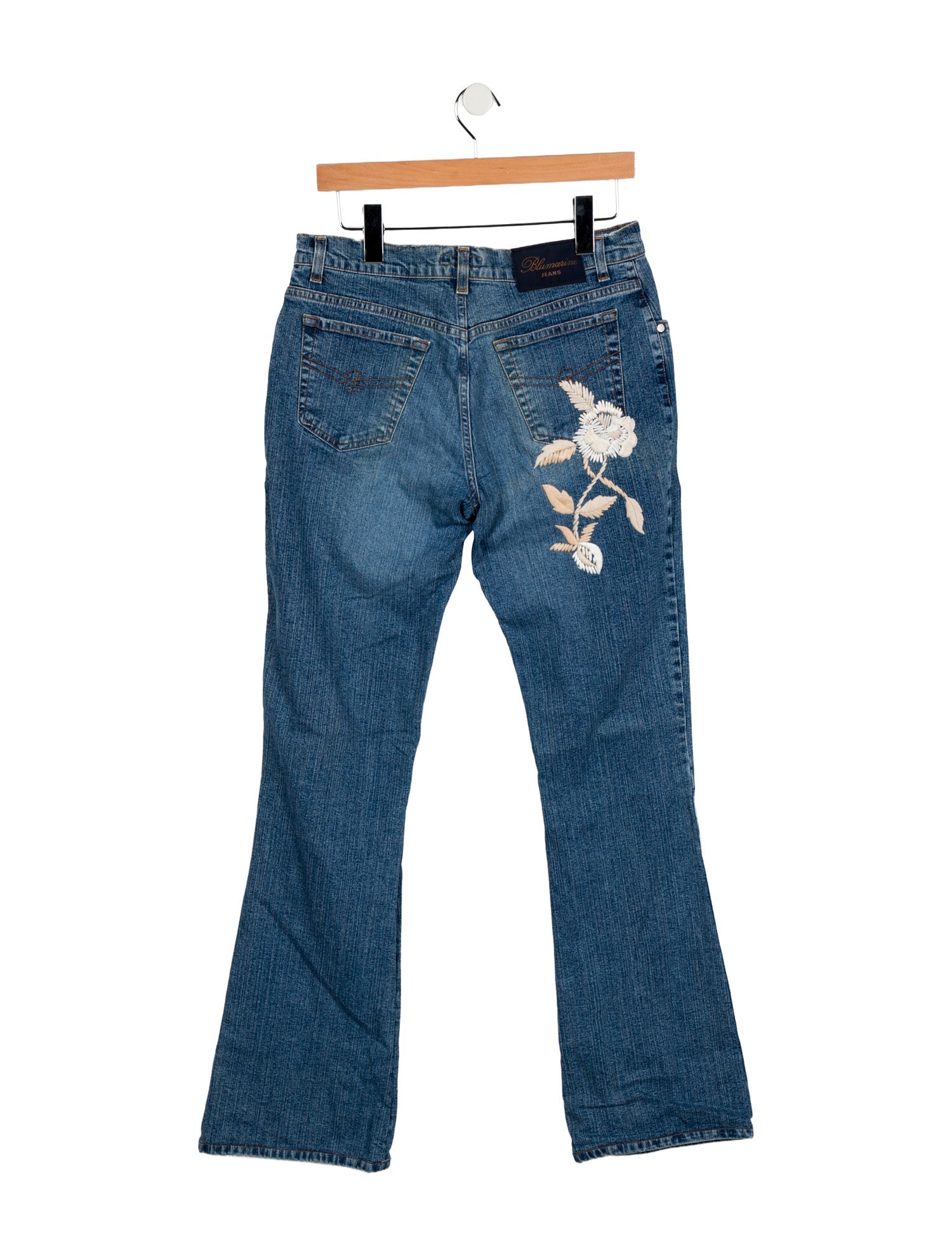 Blumarine Mid-Rise Straight Leg Jeans