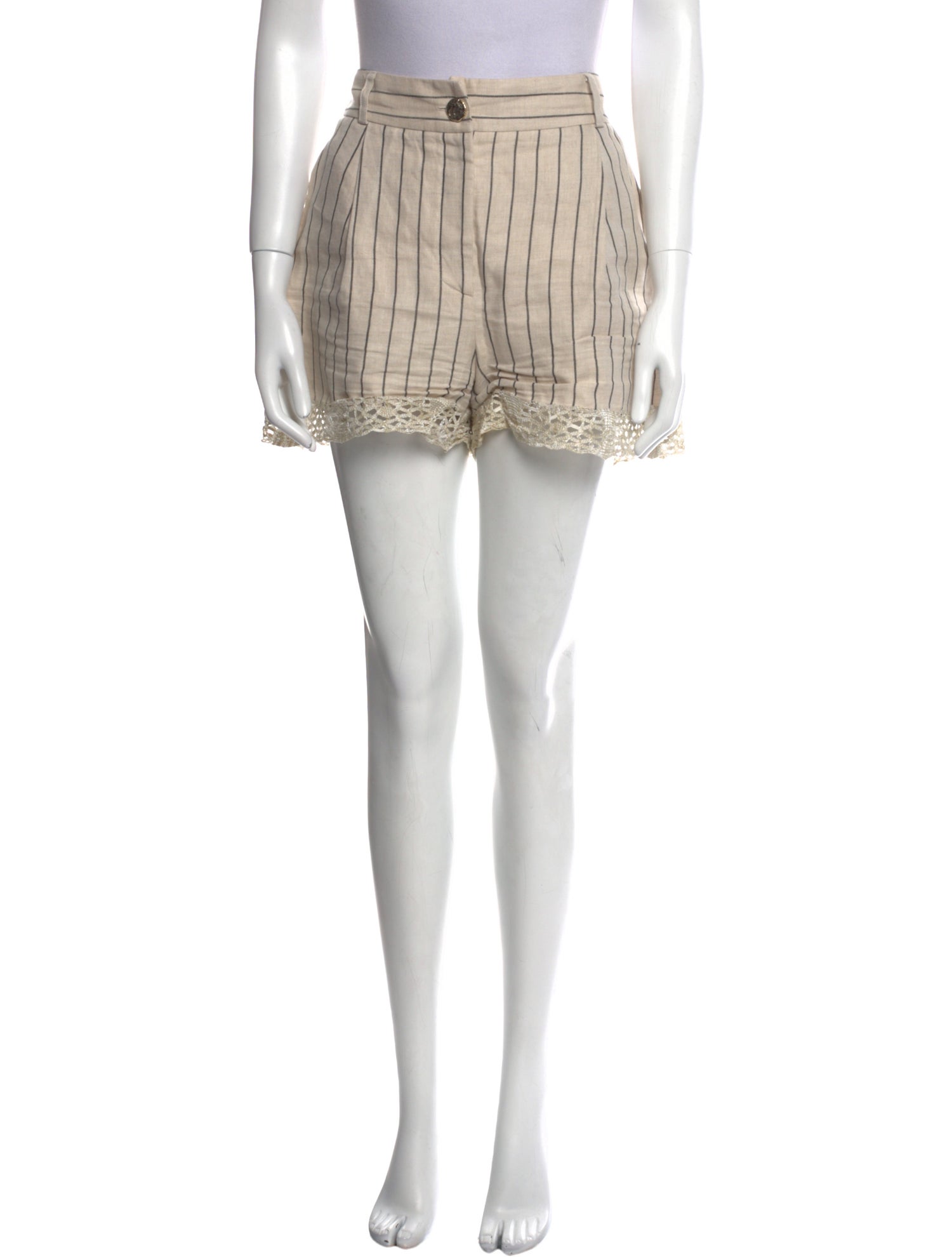 Blumarine Linen Mini Shorts