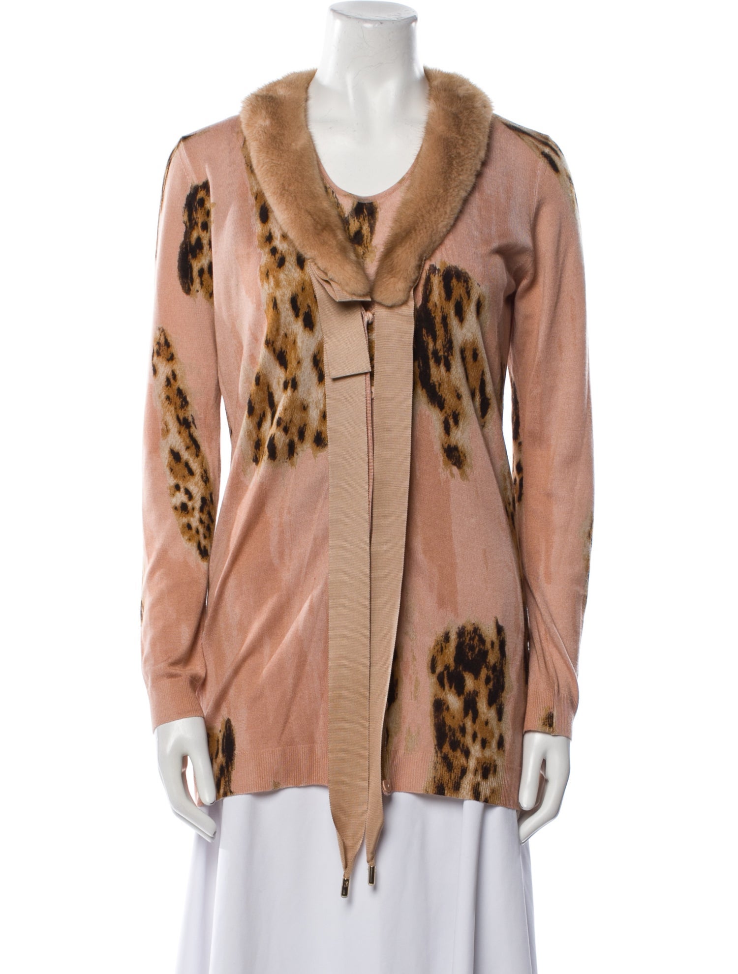 Blumarine Cashmere Animal Print Set