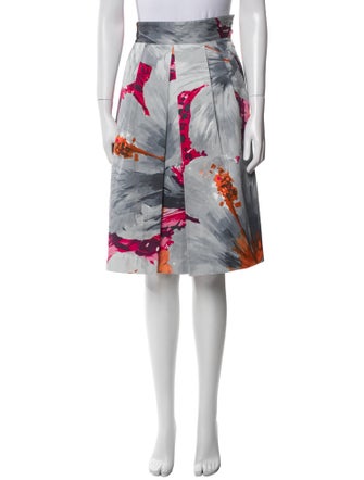 Blumarine Floral Print Knee-Length Skirt