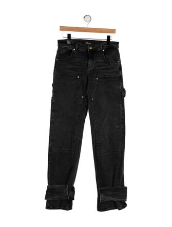 Blumarine Mid-Rise Wide Leg Jeans