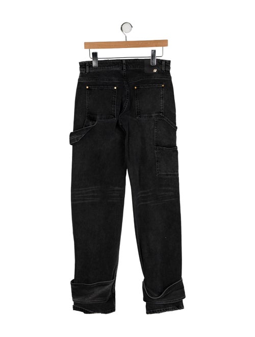 Blumarine Mid-Rise Wide Leg Jeans