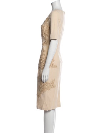 Blumarine Wool Midi Length Dress