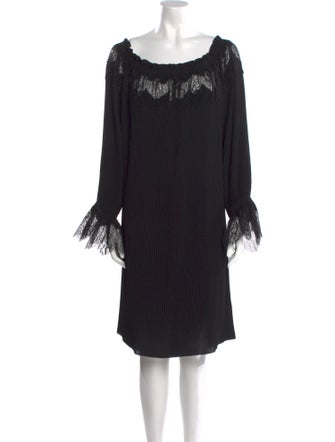 Blumarine Scoop Neck Knee-Length Dress