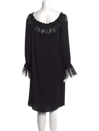 Blumarine Scoop Neck Knee-Length Dress