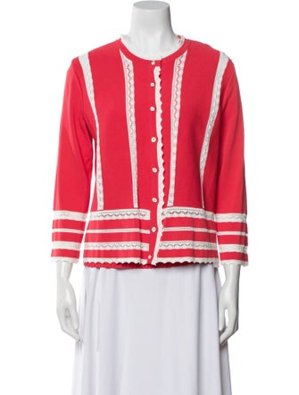 Blumarine Striped Lace Trim Embellishment Set