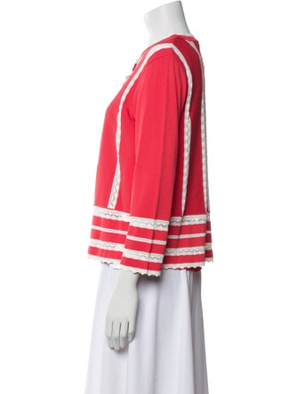 Blumarine Striped Lace Trim Embellishment Set