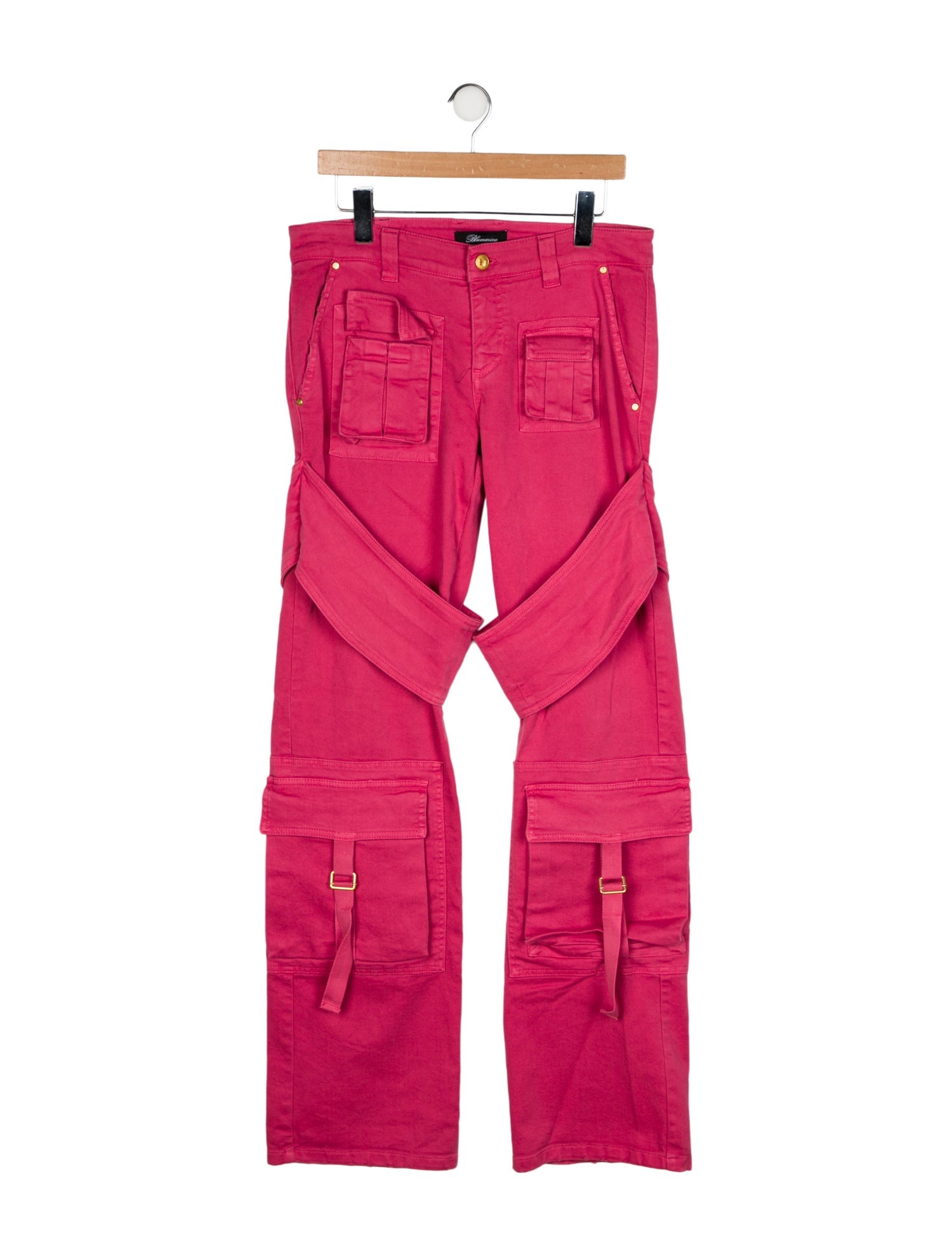 Blumarine Mid-Rise Wide Leg Jeans