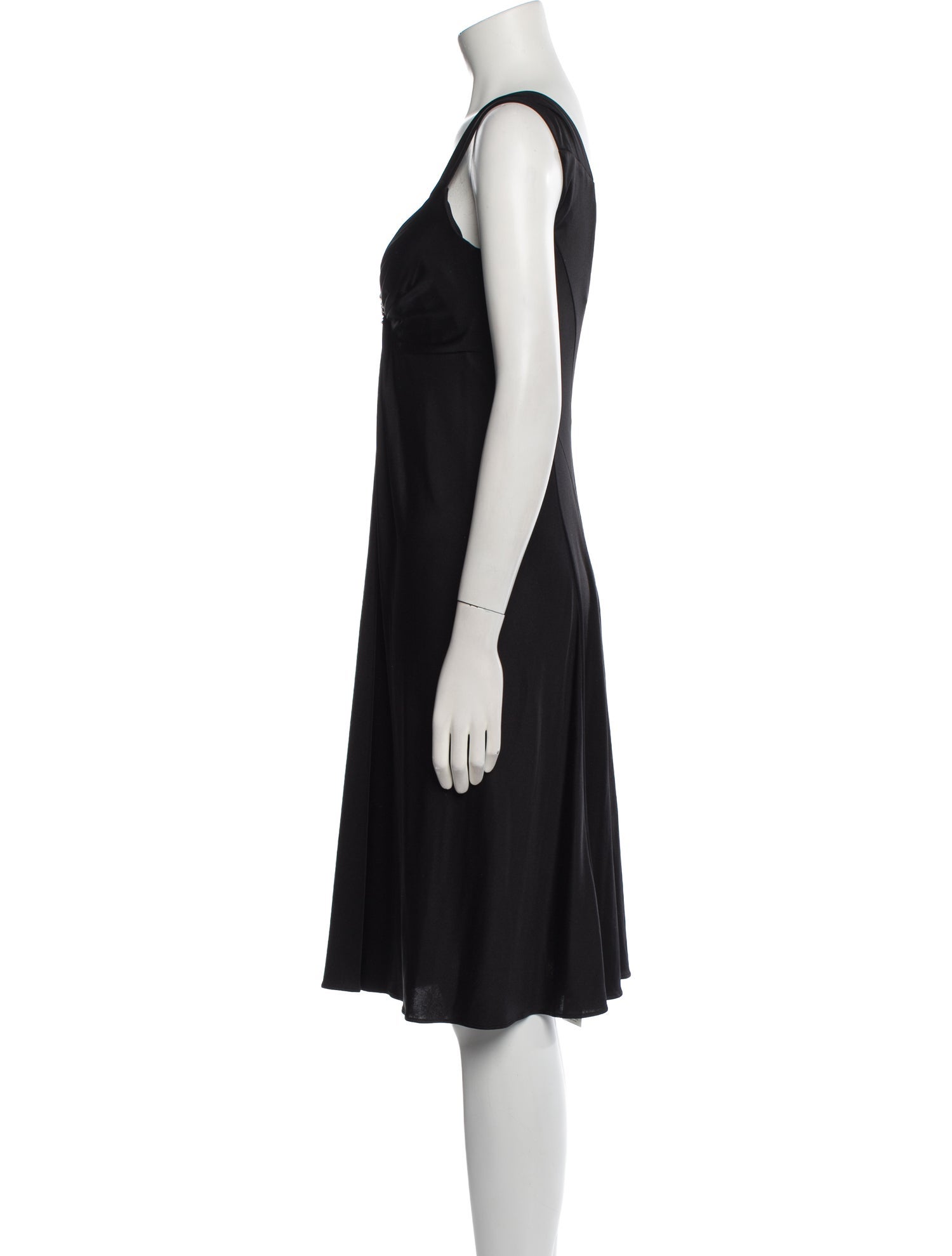 Blumarine V-Neck Midi Length Dress