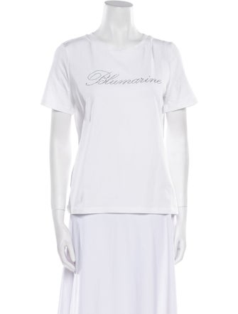 Blumarine Graphic Print Crew Neck T-Shirt