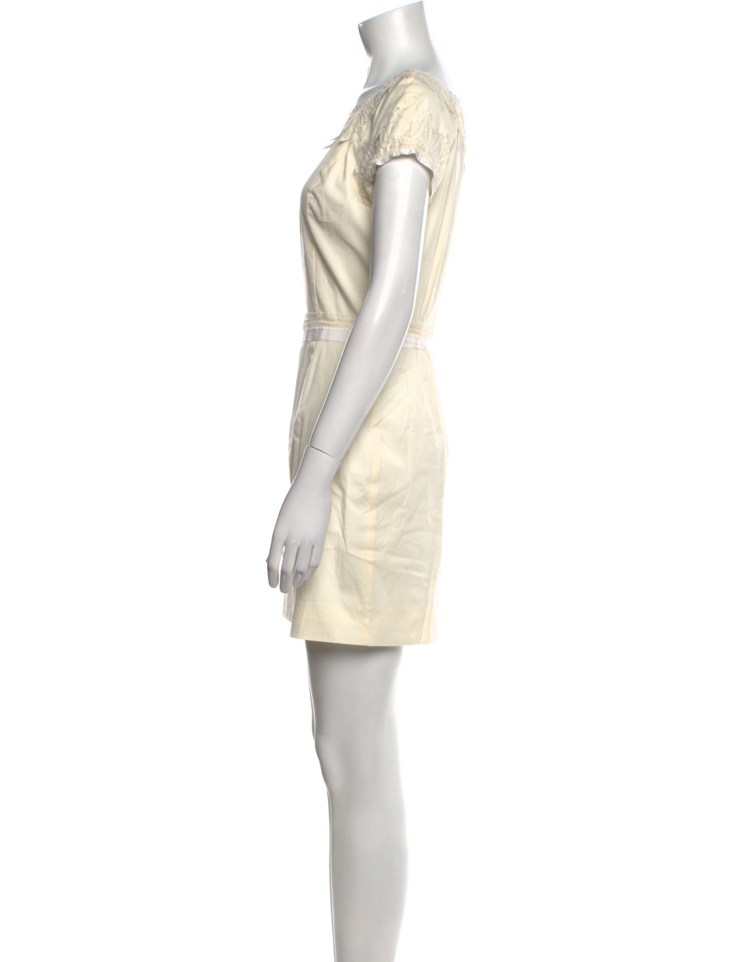 Blumarine Bateau Neckline Mini Dress