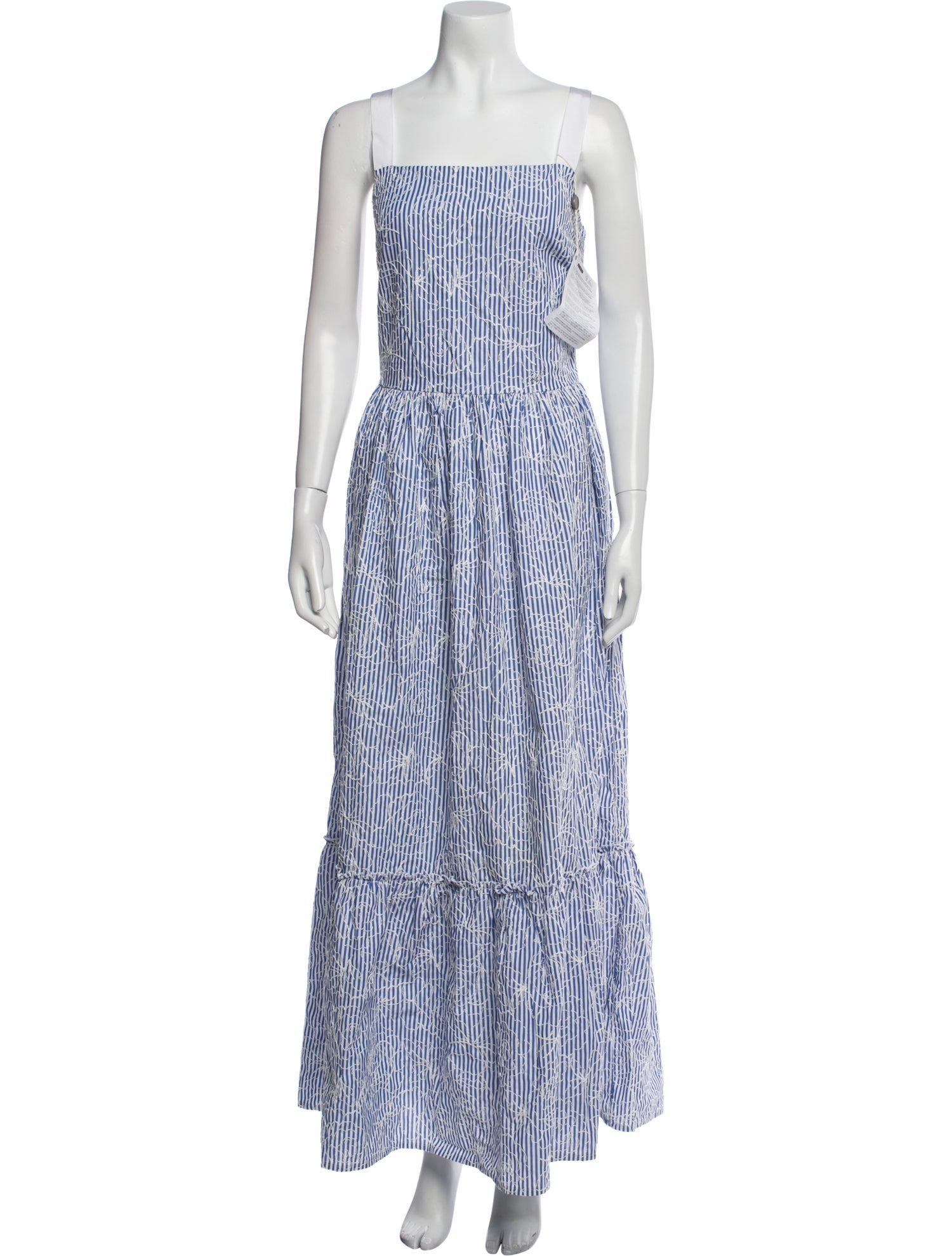 Blumarine Striped Long Dress