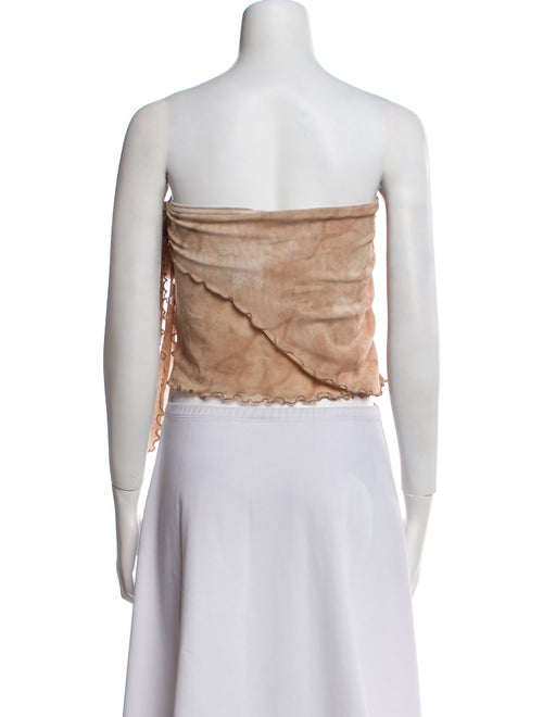 Blumarine Strapless Crop Top