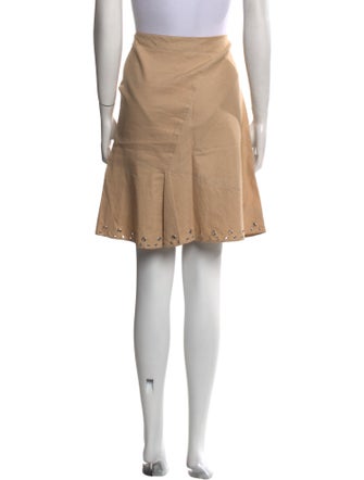 Blumarine Eyelet Trim Knee-Length Skirt