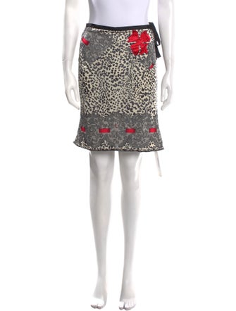 Blumarine Printed Knee-Length Skirt
