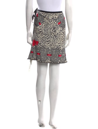 Blumarine Printed Knee-Length Skirt