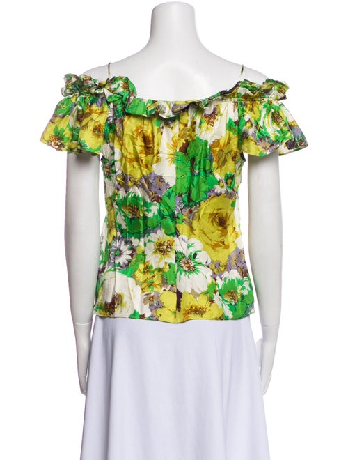 Blumarine Silk Floral Print Blouse