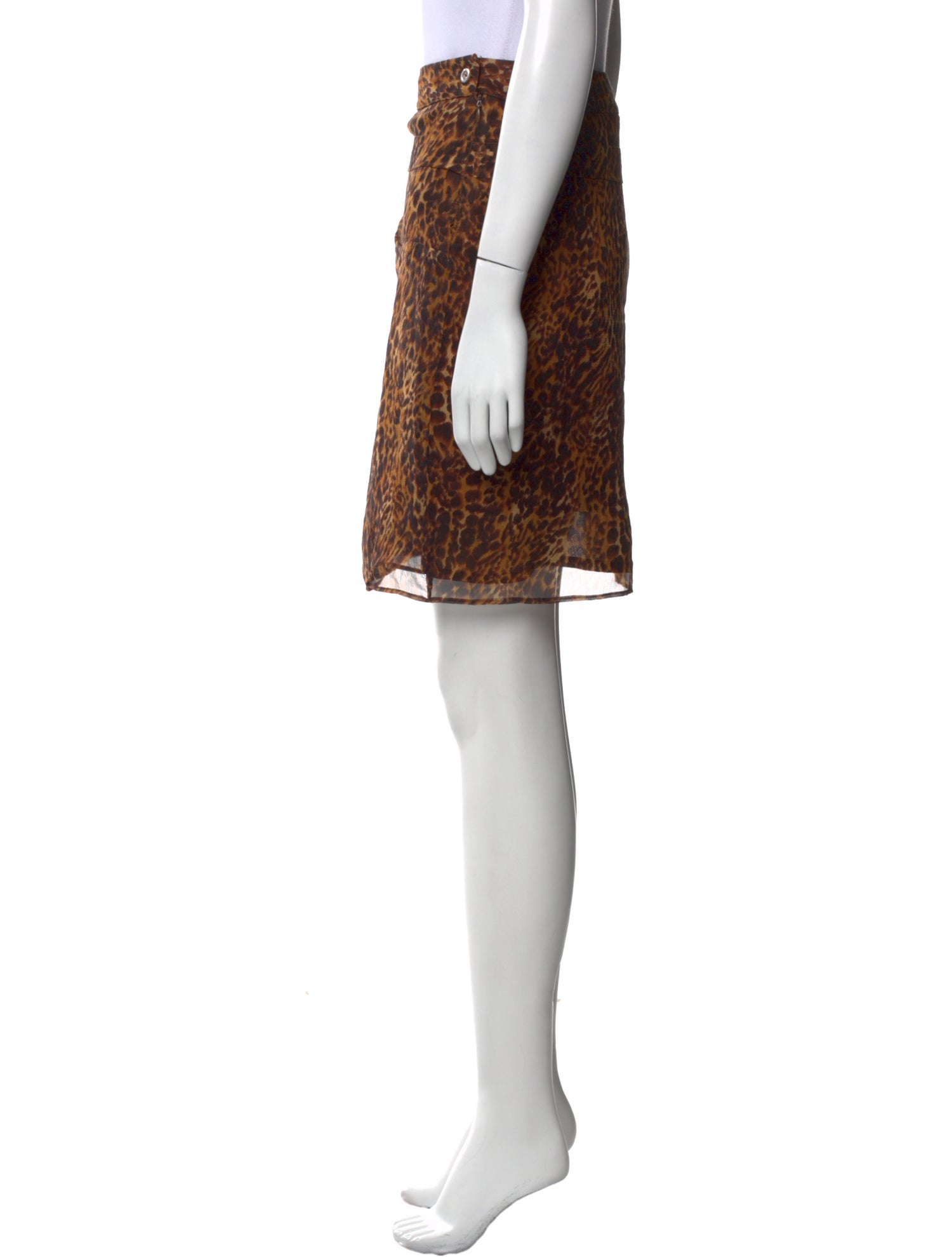 Blumarine Silk Knee-Length Skirt