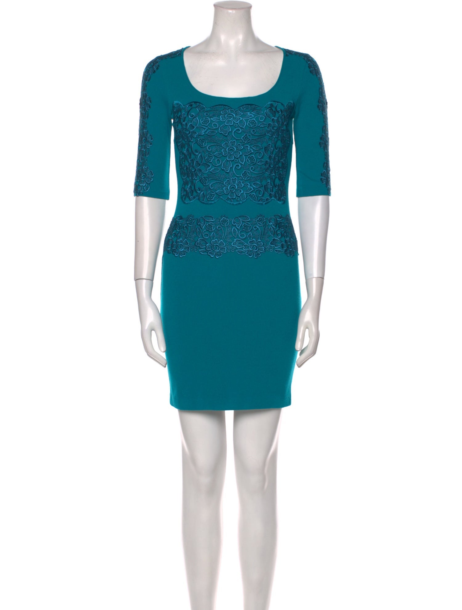 Blumarine Scoop Neck Mini Dress