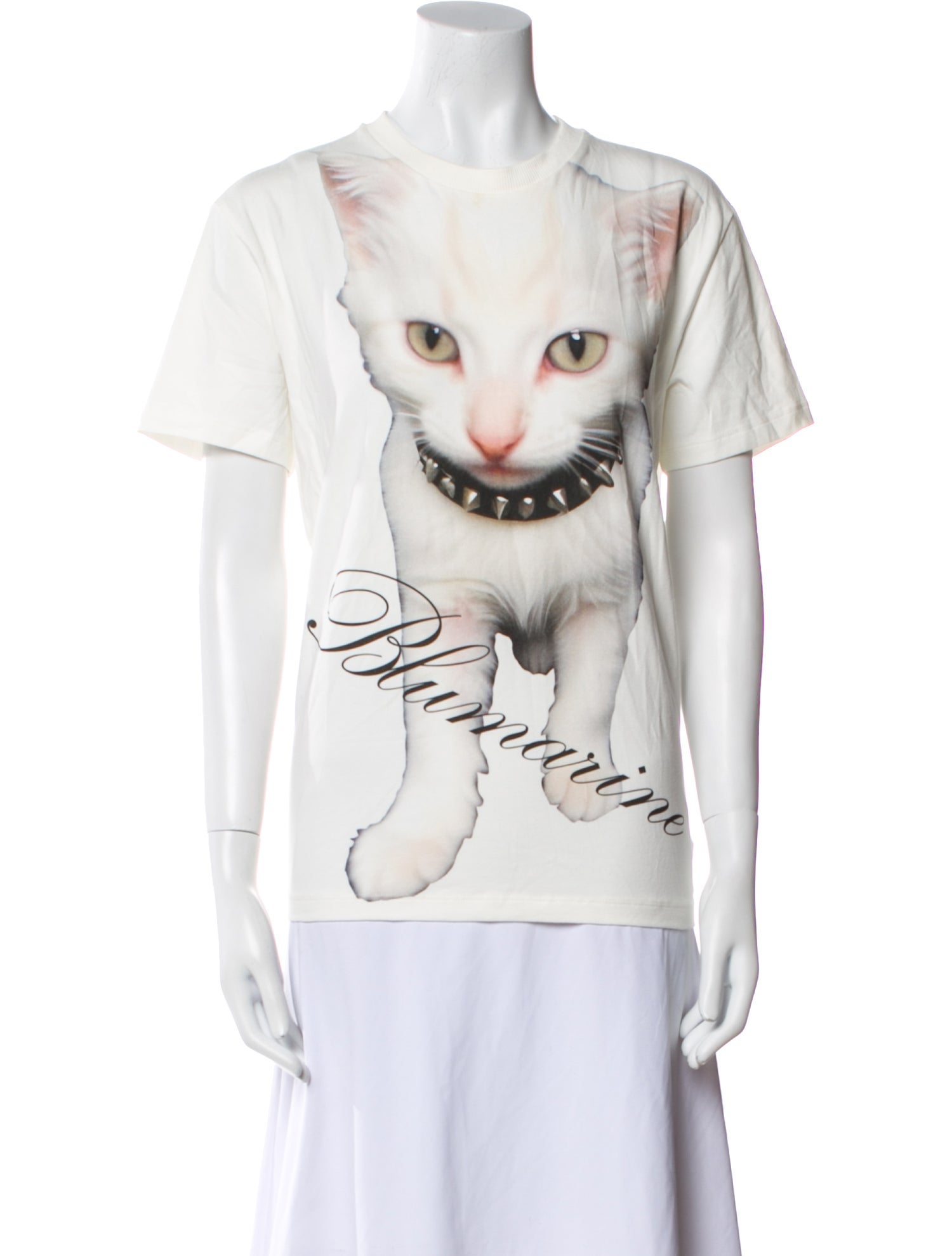 Blumarine Graphic Print Crew Neck T-Shirt w/ Tags