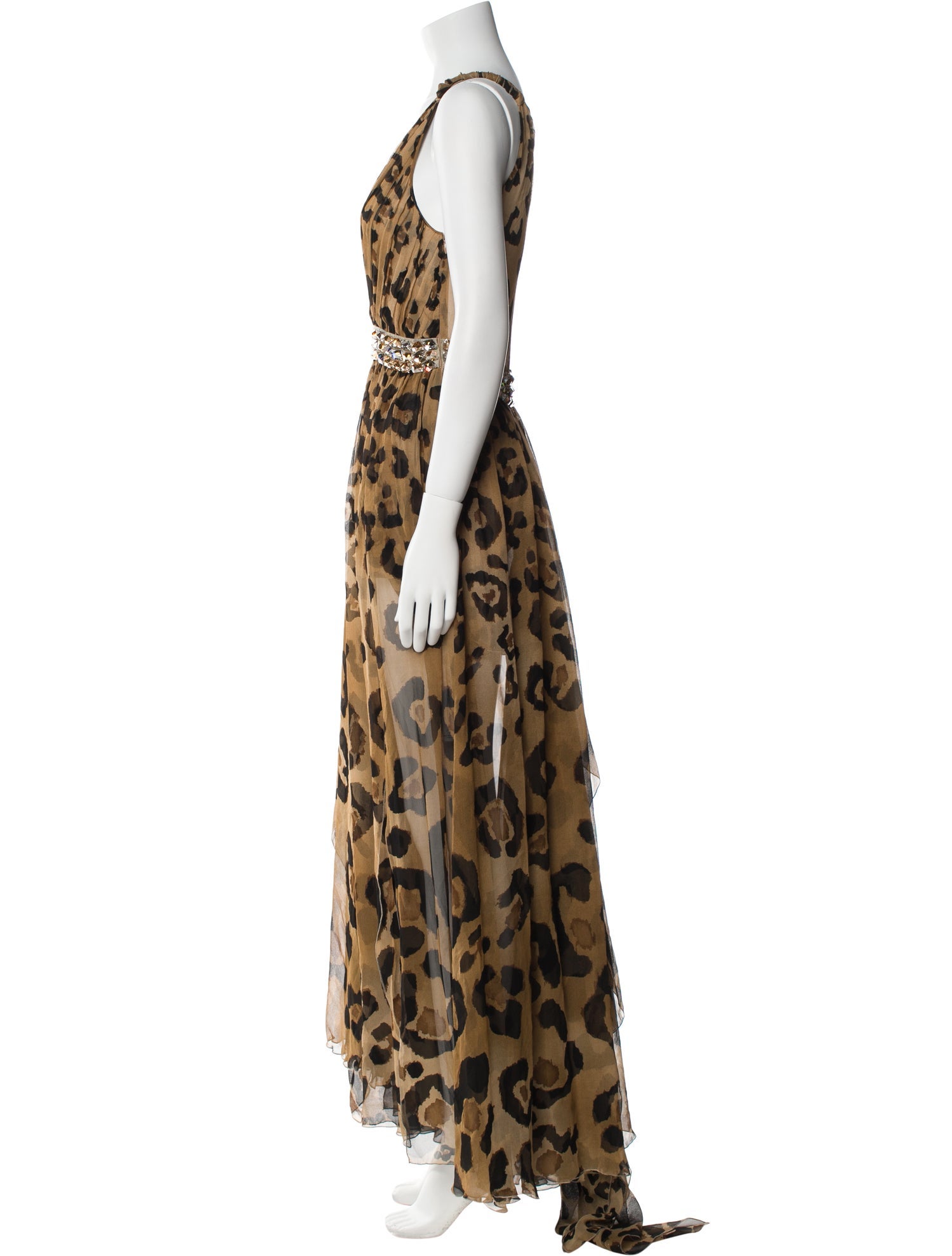 Blumarine Silk Long Dress
